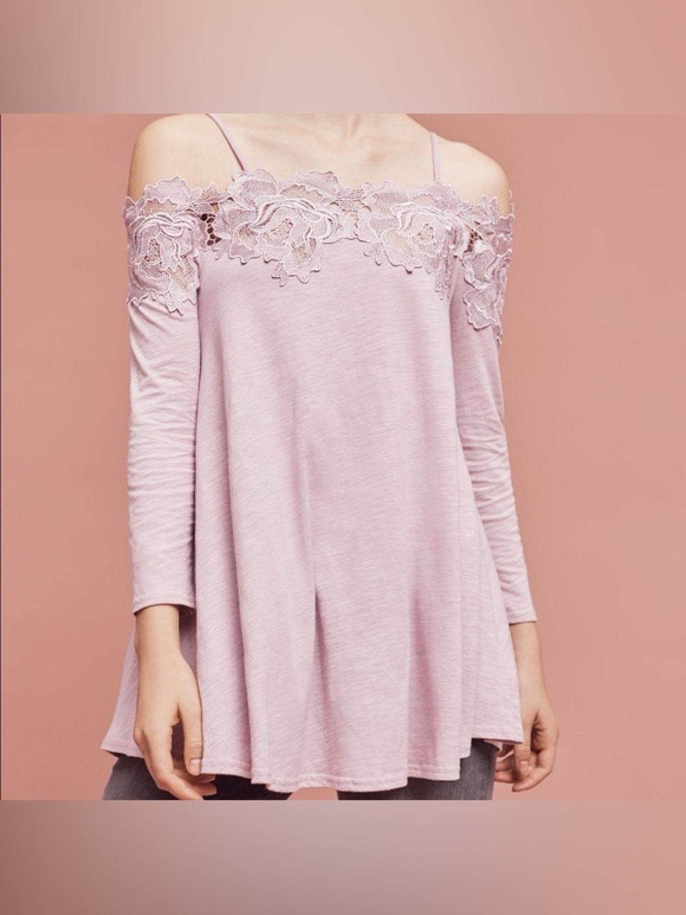 Anthropologie Meadow Rue Laceline Off-The-Shoulder Top
